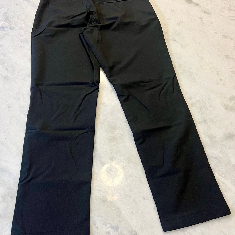 Banana Republic Black Pants Men’s Performance Fabric Flat Front 32x30 NWT